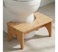 Vunanvu Tabouret De Toilettes Vunanvu Couleur Naturelle Tabouret De Toilettes pour Adultes Et Enfants Anti-Constipation Antidérapant Inclinaison À 35° Soulagement des Selles Toilettes