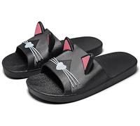 Vunavueya Fille Pantoufles Maison Garçon Tongs Chaussons d'été Chaussures de Bain Enfants Sandales de Piscine Plage Noir Rose 30/31 EU(210CN)