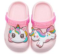 Vunavueya Fille Sabots Mules Garçon Chaussures Sandales Tongs de Piscine Plage Enfant EVA Clog de Jardin Pantoufles Été Rose Licorne 29 EU_190