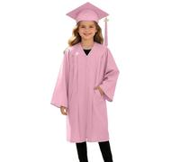 Vuncio Ensemble Enfant Fille Toge Diplome Universitaire et Chapeau de Diplomé Vêtements Ado Toge Diplome Graduation Réglable Garcon Bachelier École Maître Docteur Lycée 2-12 ans (2-3 Years)