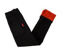 Vuncio Legging Doublé Polaire Enfant Fille Taille Haute élastique Chaud Hiver 1-10 Ans Legging Thermique Fille Extensible Confortable Chic Stretch Jogging Vacances Pantalon (Black, 4-5 Years)