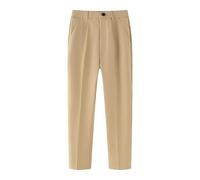 Vuncio Pantalon de Costume Enfant Garcon Hiver 2-16 Ans Pantalon Habillée Ado Garçon Ample Pas Cher Chic Confortable Casual Cérémonie Performance Vacances a la Mode (Khaki, 11-12 Years)