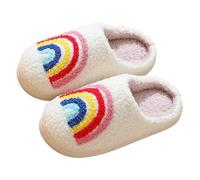 Vuncio Pantoufle Enfant Fille Hiver Chaud Confort épaisse Mignon Chausson Fille Garcon Chaude Polaire Animal a la Mode Casual Maison Chambre Antidérapant Chaussure (Multicolour, 7-9 Years)