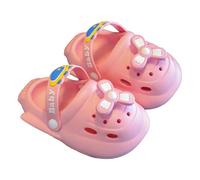 Vuncio Sabot Enfant Fille Garcon Ete Mignon Confort Chaussures Jardin Enfant Ado Souple Antidérapant Leger Et Confortable Animal a la Mode Casual Plage Piscine Pantoufle (Rose, 29)