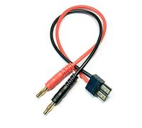 VUNIVERSUM 1 câble de charge de batterie Lipo de qualité supérieure avec fiche TRX Traxxas à 2 broches - Fiche dorée mâle vers fiche banane de 4 mm - 30 cm - 14 AWG - Câble de 1,5 mm² - Pour modélisme