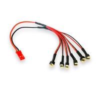 VUNIVERSUM 1 câble de charge JST vers 6 micro 2 broches 1,25 mm 1,25 SH pour batterie Lipo 1S 160 mAh 200 mAh Turnigy E-Flite Blade Nano CPX E-Flite Blade MSR MSR-X MSRX MCX MCX2 Kyosho Minium