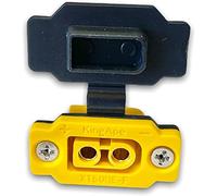 VUNIVERSUM 1 prise encastrable XT60BE-F à courant élevé avec capuchon en caoutchouc, vis protégées contre l'eau pour batterie Lipo XT60