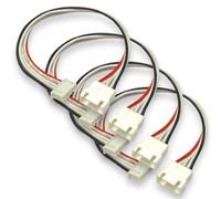 VUNIVERSUM JST-XH Lot de 4 câbles d'équilibrage de qualité supérieure pour batterie LiPo 4S 5 broches 30 cm 14,8 V XH 2,50 mm mâle vers femelle 24 AWG
