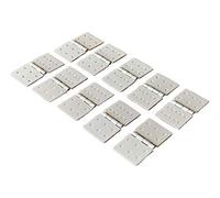 VUNIVERSUM Lot de 10 mini charnières en nylon - 37 x 20 mm - Pour avion, voile, avion, gouvernail - Blanc - Pour modélisme