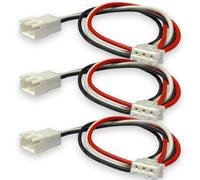 VUNIVERSUM Lot de 3 câbles d'équilibrage JST-XH de qualité supérieure - 2s - 3 broches - 7,4 V - 50 cm - Câble adaptateur XH 2,50 mm mâle vers femelle 24 AWG - Modélisme
