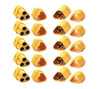 VUNIVERSUM Lot de 5 paires (10 pièces) de connecteurs dorés MT60 à 3 broches pour multirotor, moteur brushless sur régulateur, anti-inversion de polarité, mâle et femelle, connecteur 60 A pour