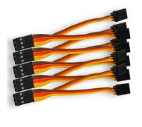 VUNIVERSUM Lot de 5 rallonges Servo Y de qualité supérieure - Câble en Y - Pour JR Futaba Robbe Graupner Hitec - 10 cm - 26 AWG RC