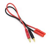 VUNIVERSUM Mr.Stecker Modellbau® Câble de charge pour batterie Lipo avec fiche banane HXT 4 mm 4,0 mm femelle G4 fiche banane dorée 30 cm 14 AWG