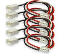 VUNIVERSUM Mr.Stecker Modellbau® Lot de 5 câbles d'équilibrage JST-XH Premium 2S 3 broches 30 cm chacun Câble de charge XH mâle vers femelle 24 AWG Câble adaptateur pour batterie Lipo de Mr.Stecker