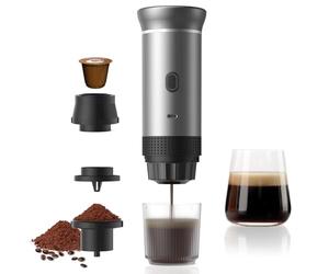 Vunzo Machine a Cafe Capsule Portable, Cafetières à Capsules de Voyage Pour Camping, Cafetière Machine a Cafe Capsule auto-chauffante Pour USB-C, Machine à Expresso électrique Portable