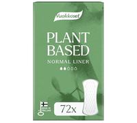 Vuokkoset Lot de 72 protège-slips fins à base de plantes de 15,5 cm pour peaux sensibles | Sans colorants, parfums et chlore | Noyau absorbant respectueux de l'environnement |