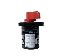 VUQLDHAYZ Commutateur à came rotatif à 4 positions 690 V 20 A 2 phases de démarrage électronique sélecteur de contrôle de fabrication HZ5B-20/2 (poignée jaune)