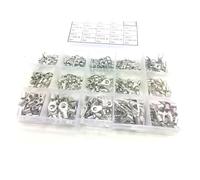 VUQLDHAYZ Lot de 300 cosses RNB SNB de type 15 non isolées à anneau, fourches en U, kit d'assortiment de cosses à sertir, câble, connecteur de fil VUQLDHAYZ