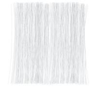VURYAPI 100 Pièces Fil de Fleurs Vert, Fil de Fleurs, Wires Floral Flowers, Fil de Fer Fleur, Vert Tige Florale Artificielle Foncé, Emballage Tige Fleur, Stem Wire Florist Wire 0,5 mm (Blanc)