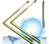 VURYAPI 2 Pièces Baguettes de Radiesthésie, Tiges de Radiesthésie en Cuivre pour Divination de L'eau, Echerche de Sources et D'objets, Chasse aux Fantômes, Tracer l'énergie Spirituelle