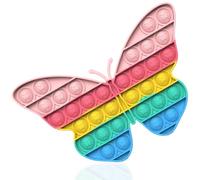 VURYAPI Pop Fidget It Toy | Popit Jeux Pas Cher | Poppit Jouets Anti Stress pour la Concentration et Le Calme(Papillon