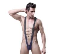 VURYAPI String Homme Borat Mankini Sexy sous-vêtements Maillot de Bain Thong Borot Lingerie Costume pour Hommes de Halloween Cadeau de Noël Taille Unique