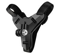 Vusddy Support pour casque de moto GoPro - Helmet Chin Mount pour caméra d'action - Accessoire de randonnée compatible avec GoPro Hero 10/9/8/7/6/5, DJI Osmo, Insta360 - Réglable, antidérapant et