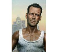 VUSLB 1/6 Scale Homme Figure Head Sculpt, Bruce Willis 1:6 Tête de mannequin sculptée Diorama Doll Modèle pour figurine d'action 30,5 cm