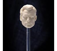 VUSLB 1/6 Scale Male Head Sculpt, DIY Handsome Man Henry Cavill Unpainted Head Sculpture Series Sculpté pour 30,5 cm Figurine d'action Collection Poupée