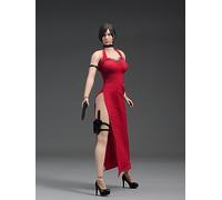 VUSLB Figurine d'action échelle 1/6, 30,5 cm, flexible, sans couture, collection complète (Ada Wong Red Dress)