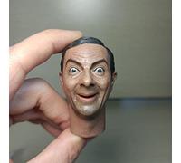 VUSLB Sculpture de tête mâle à échelle 1/6, tête d'homme solide européenne sculptée pour figurine d'action soldat de 30,5 cm (S)