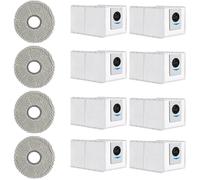 VUSZR 12 Pices Kit accessoires pour Ecovacs DEEBOT T30 Pro Omni / T30 Max, 8 Sac d' Aspirateur BROSSE ET ACCESSOIRE D’ASPIRAT