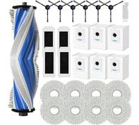 VUSZR Kit d'Accessoires de Rechange compatible avec Ecovacs Deebot T30S Pro/T30S, Brosse Zéro Enchevêtrement, Filtres HEPA, Serpillières en Microfibre, Sacs à Poussière