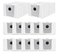 VUSZR Lot de 12 Sacs pour Ecovacs Deebot X9 Pro/X8 Omni, T50/T50 Pro/T50 Max Omni, T30C Pro, T80 O BROSSE ET ACCESSOIRE D’ASPIRAT