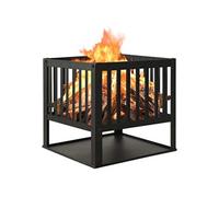 vidaXL Vuurplaats 40x40x40 cm staal315088 Noir G