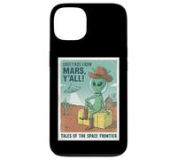 Vœux d'un Cowboy Extraterrestre venant de Mars Space UFO Retro Western Coque pour iPhone 13