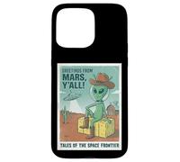 Vœux d'un Cowboy Extraterrestre venant de Mars Space UFO Retro Western Coque pour iPhone 15 Pro Max