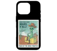 Vœux d'un Cowboy Extraterrestre venant de Mars Space UFO Retro Western Coque pour iPhone 16 Pro