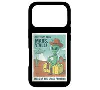 Vœux d'un Cowboy Extraterrestre venant de Mars Space UFO Retro Western Coque pour iPhone 17 Pro