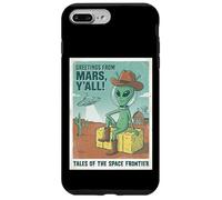 Vœux d'un Cowboy Extraterrestre venant de Mars Space UFO Retro Western Coque pour iPhone 7 Plus/8 Plus