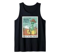 Vœux d'un Cowboy Extraterrestre venant de Mars Space UFO Retro Western Débardeur