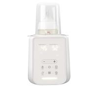 Vuxava Chauffe-Biberon 8-en-1 - Chauffe-Aliments Bébé Multifonction avec veilleuse et minuterie, idéal pour les déplacements, préserve les nutriments du lait maternel, compatible tous biberons