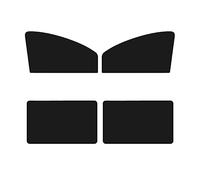 VUXEEKDR Auto Vitres Latérales Pare-soleils, pour Renault Kangoo 2 X61 2007-2021 Voiture Maille Respirante Bloquer Les Rayons UV PrivéE ProtèGe Accessoires De DéCoration