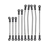 Vuzmode 10 pièces/Ensemble Jeu de maillons métalliques ABS Embout de Tige Suspension Liens de Direction 1/10 RC Chenille 324mm empattement, for Traxxas, for TRX-4 Defender Rc