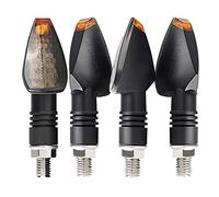 Vuzmode 14 clignotants lumineux for moto, clignotant ambre 5000-6000K, 12V 24V, boulon M10 Indicateur de signalisation pour moto(4PCS)