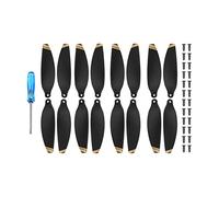 Vuzmode 16 pièces 4726F hélices à Faible Bruit Mini légères colorées portatives, for Drone DJI Mavic Mini 2 Drone 9 Pouces à hélice bipale(Golden Edge)