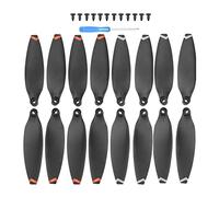 Vuzmode 2/4 Paires de pièces d'hélice Remplacement à Faible Bruit, Accessoire léger, Aile Lame Pliante, for Mini Drone FIMI X8 Drone 9 Pouces à hélice bipale(Orange White Edge)