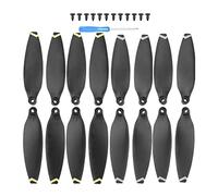 Vuzmode 2/4 Paires de pièces d'hélice Remplacement à Faible Bruit, Accessoire léger, Aile Lame Pliante, for Mini Drone FIMI X8 Drone 9 Pouces à hélice bipale(Golden White Edge)