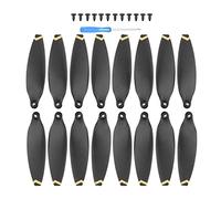Vuzmode 2/4 Paires de pièces d'hélice Remplacement à Faible Bruit, Accessoire léger, Aile Lame Pliante, for Mini Drone FIMI X8 Drone 9 Pouces à hélice bipale(4Pair Golden Edge)