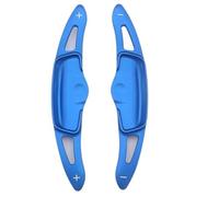 Vuzmode 2 pièces Autocollants de Manette Vitesse d'extension Changement Palette Volant Automatique Voiture, for Accessoires Kia, K5 DL3 2020 Palettes de changement de vitesse pour voiture(BLACK Blue)
